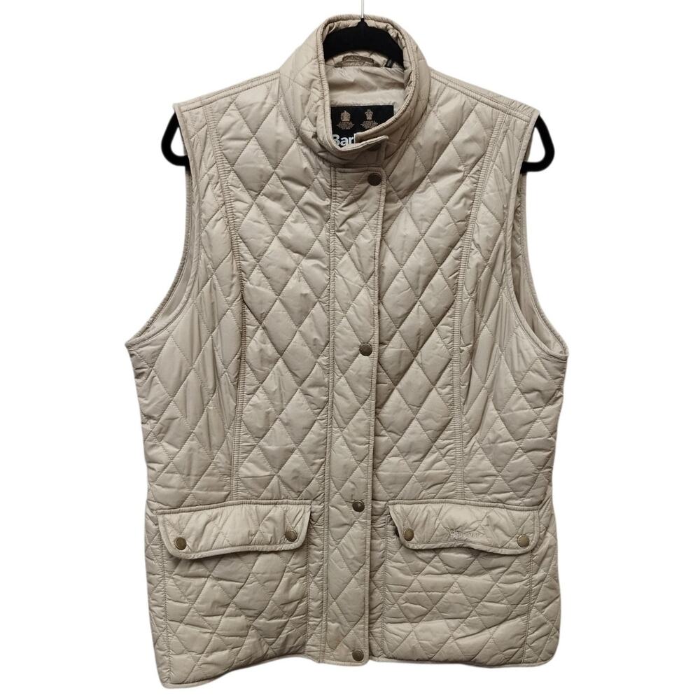 Barbour Womens Otterburn Quilted Vest 16 Full Zip Outdoors Granola Hiking Trails